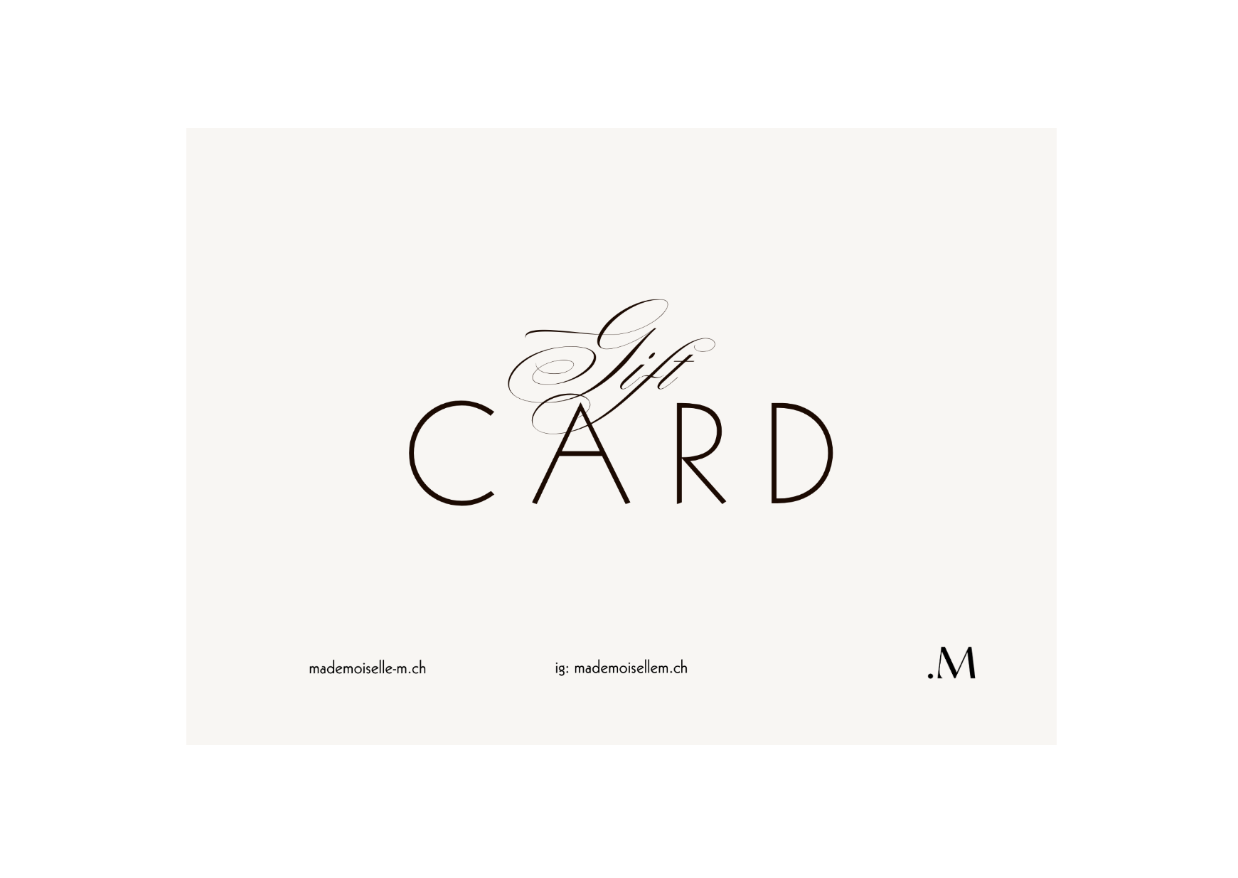 Carte Cadeau